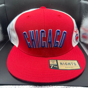 Men Retro Reebok Chicago Stags Hat Size 7 3/4